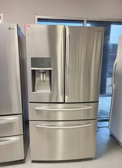 Samsung 4‑Door French Door Fridge – Stainless, Ice & Water