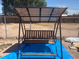 Outdoor Patio Swing with Canopy