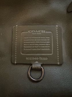 Coach Rivington Messenger Bag Moss/Olive Leather Crossbody