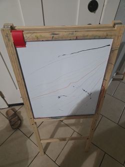 Easel for kids chalk and white board