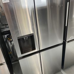 Stainless Steel 27 Cu. Ft. Side-by-Side Refrigerator 