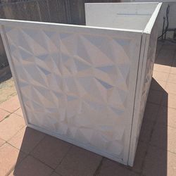 3D WALL WHITE DIAMOND DJ BOOTH