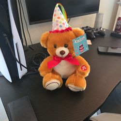 Singing Happy Birthday Bear Small