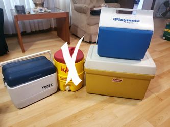 THREE  VINTAGE COOLER (IGLOO IS SOLD )