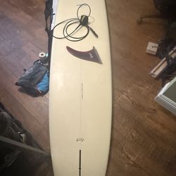 9’6 Cj Nelson Sprout Surfboard, Fin, and more