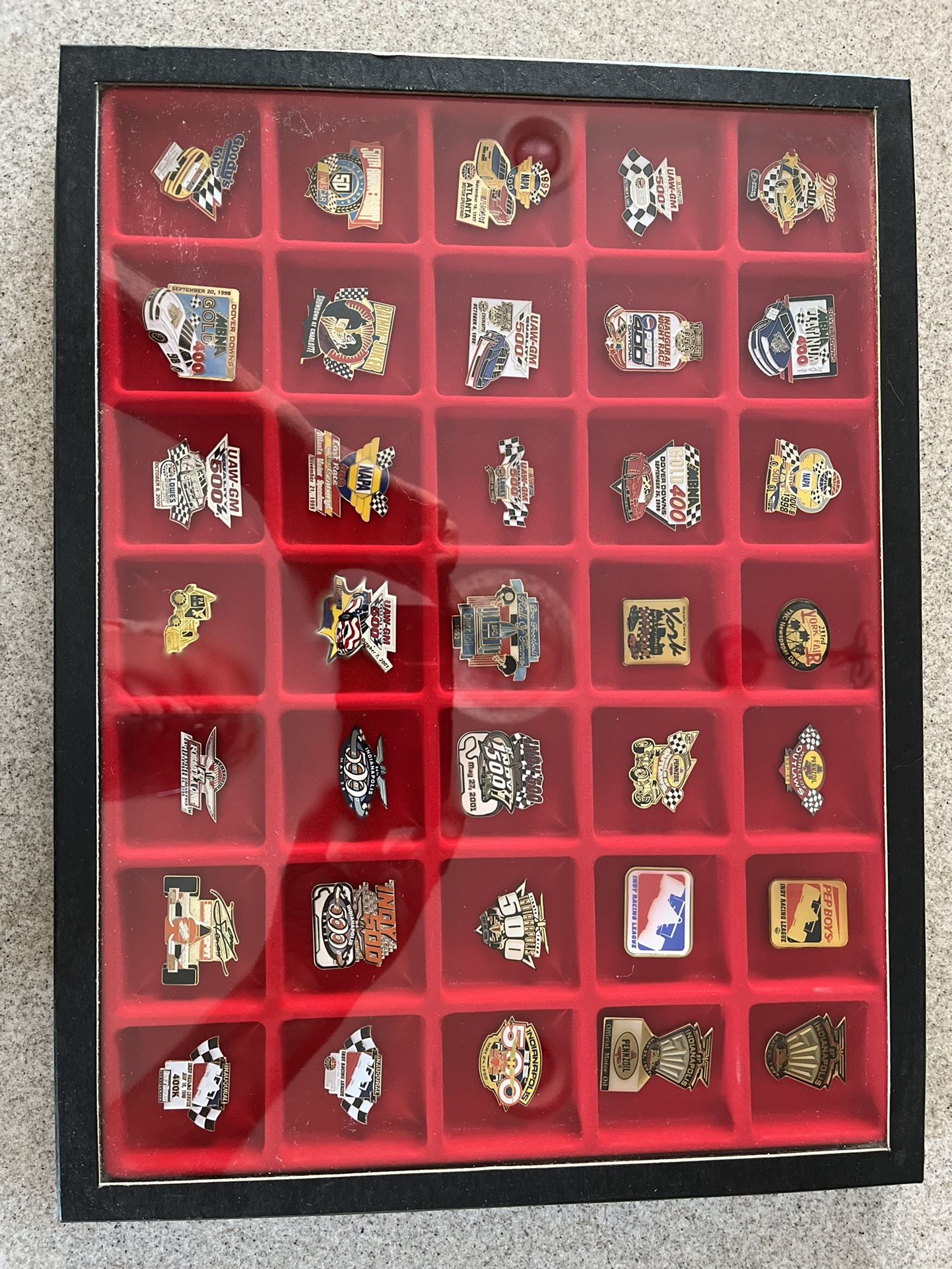 Vintage Nascar racing LAPEL pins