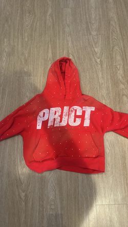 PRJCT Red Rhinestone Graphic Hoodie M