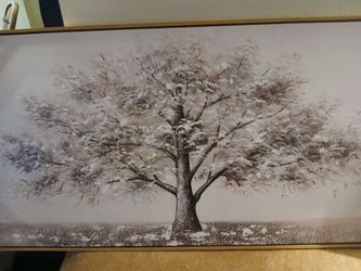 Framed artwork on canvas