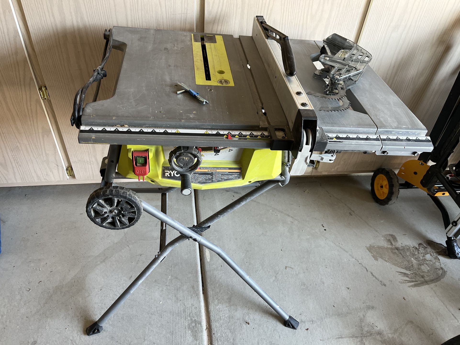 10” Ryobi Table Saw With Stand