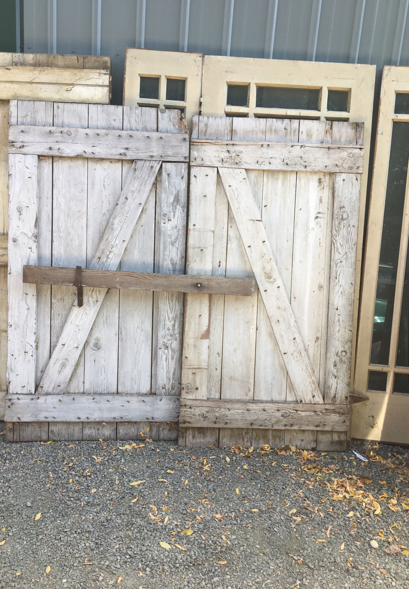 Vintage barn doors