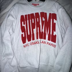 Supreme Cities Arc Crewneck Ash - Large