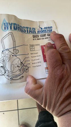 50tf. Power Feed Drain Cleaner