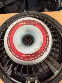 2 Eminence 10” mid/bass speakers