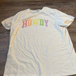 Howdy shirt rainbow color