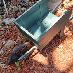 Vintage Wooden Wheelbarrow / Garden Display