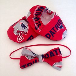 Patriots baby booties