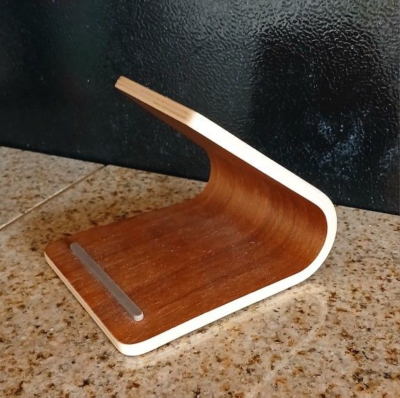 Tablet Stand | Wood | Remote Control & Tablet Organizer ~ One Size ~ Walnut