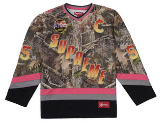 Supreme FDNY Hockey Jersey (Camo) – Sizes XL, L