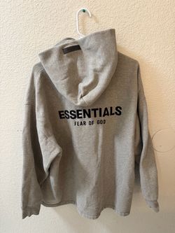 Fear of God Essentials Grey Hoodie Size L