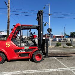 2008 Linde H80D Diesel Forklift Blows Some Smoke Runs Great 