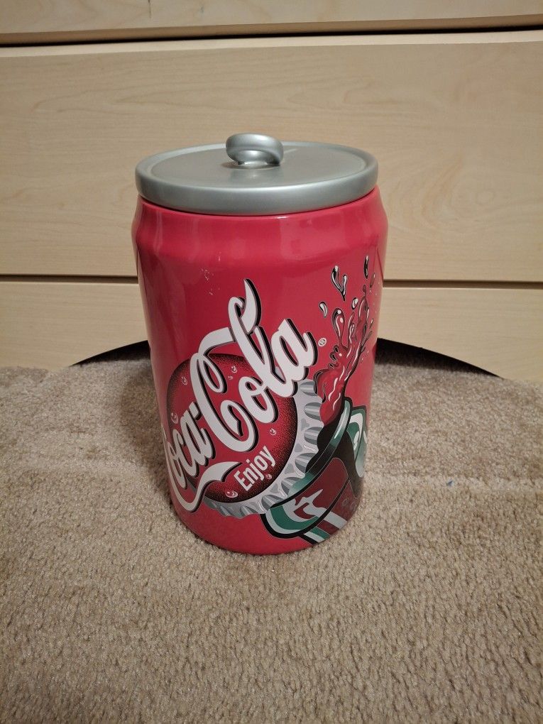 CERAMIC COCA COLA COOKIE JAR