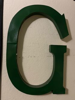 Green Letter G Wall Decor