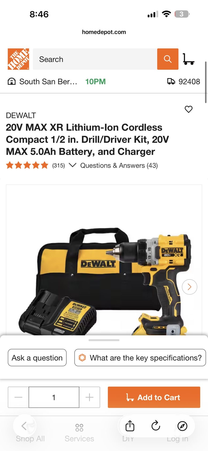 Dewalt Charger & Battery Included