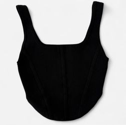 Babaton Black Sculpt Knit Tank Top (XS) *Aritzia*