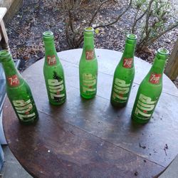 Vintage Glass 7up Bottles (1(contact info removed))