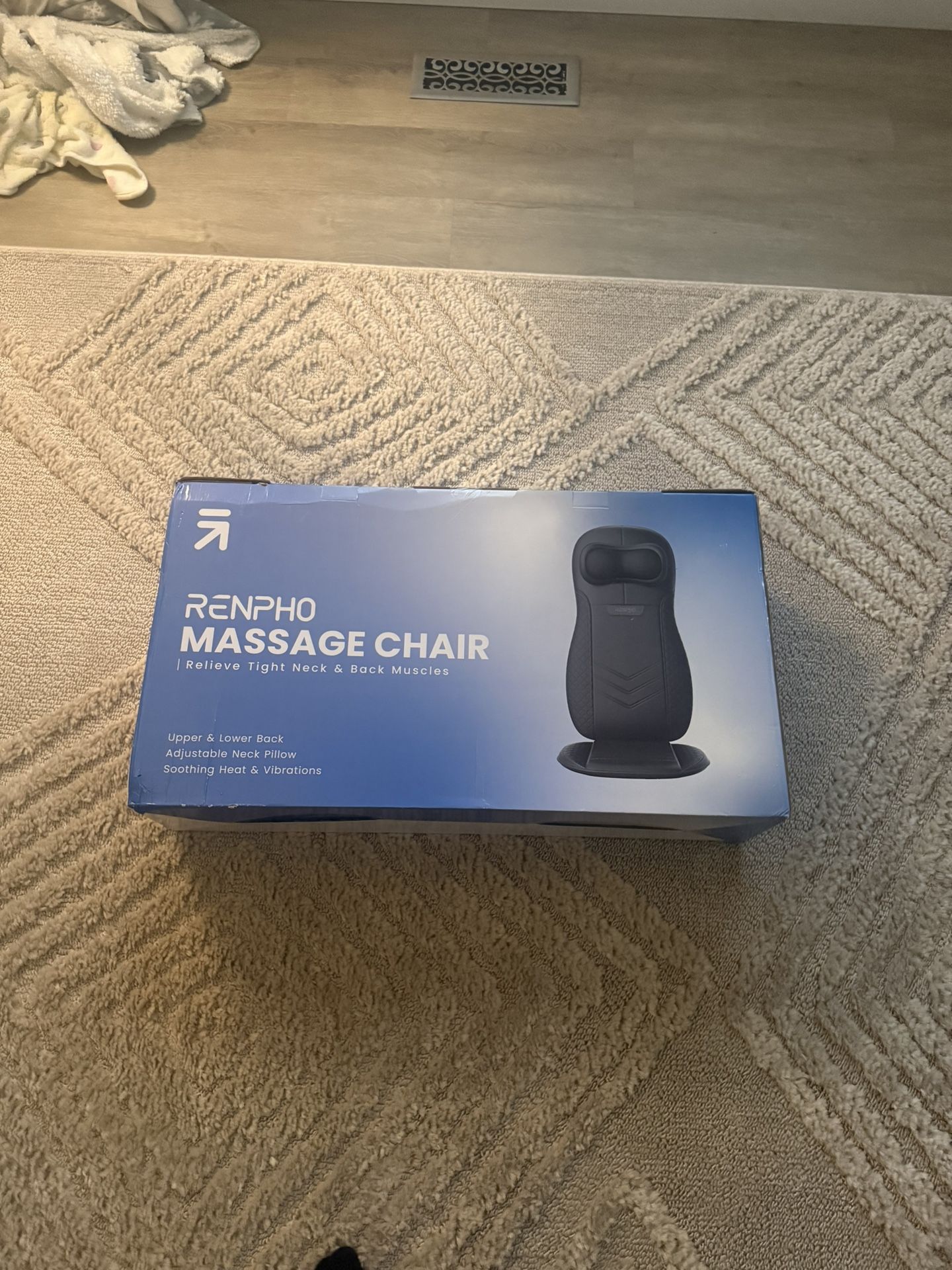 Snailax Neck and Back Massager with Heat, Full Body Massage Chair Pad