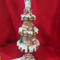 Gingerbread trees with Little Gingerbread people, Santa, & all the sweet goodies