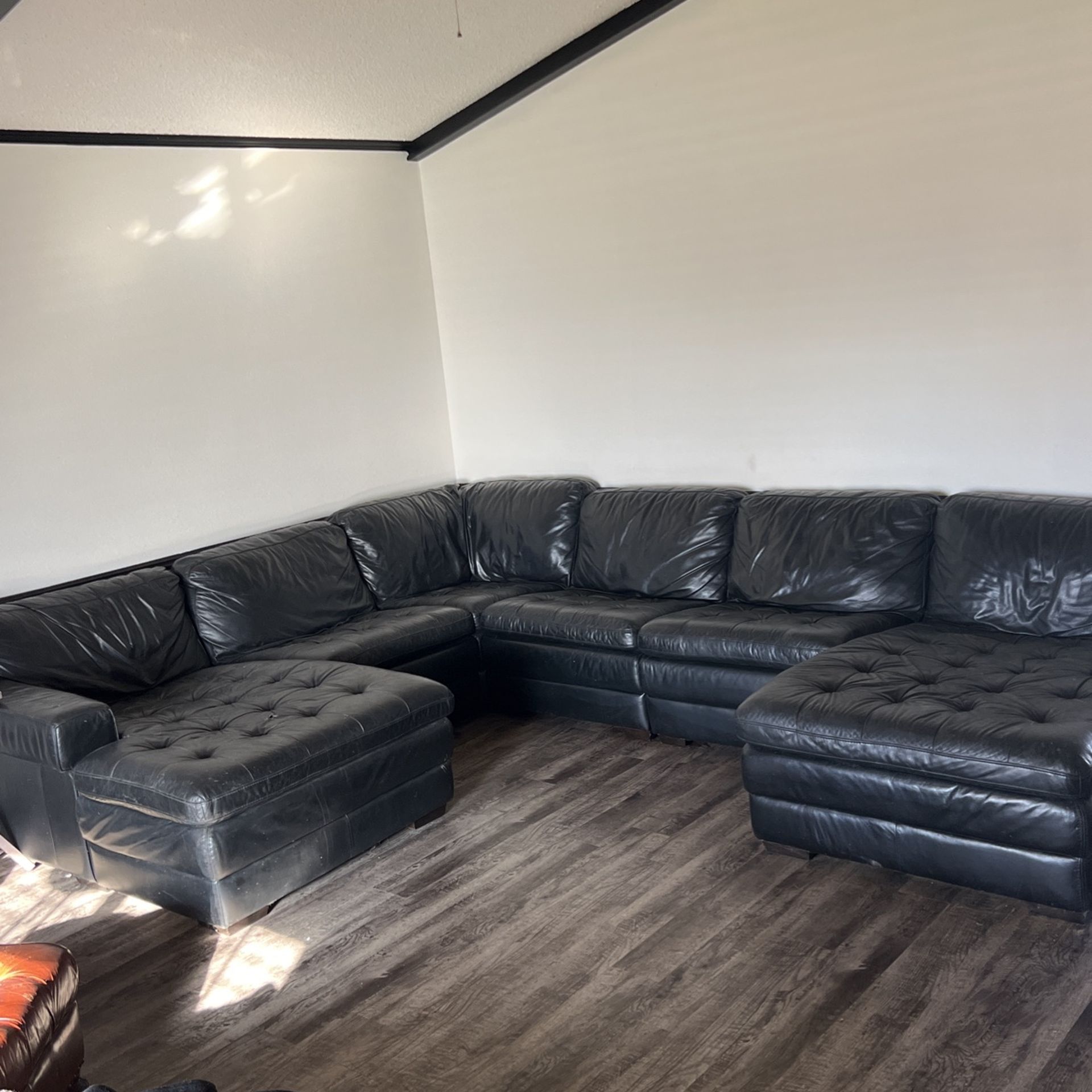 Black Leather Couch