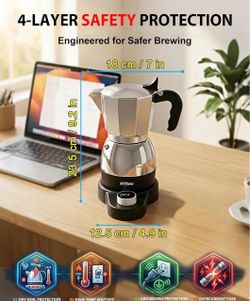 Brand new in box KITfanz Electric Moka Pot Coffee Maker