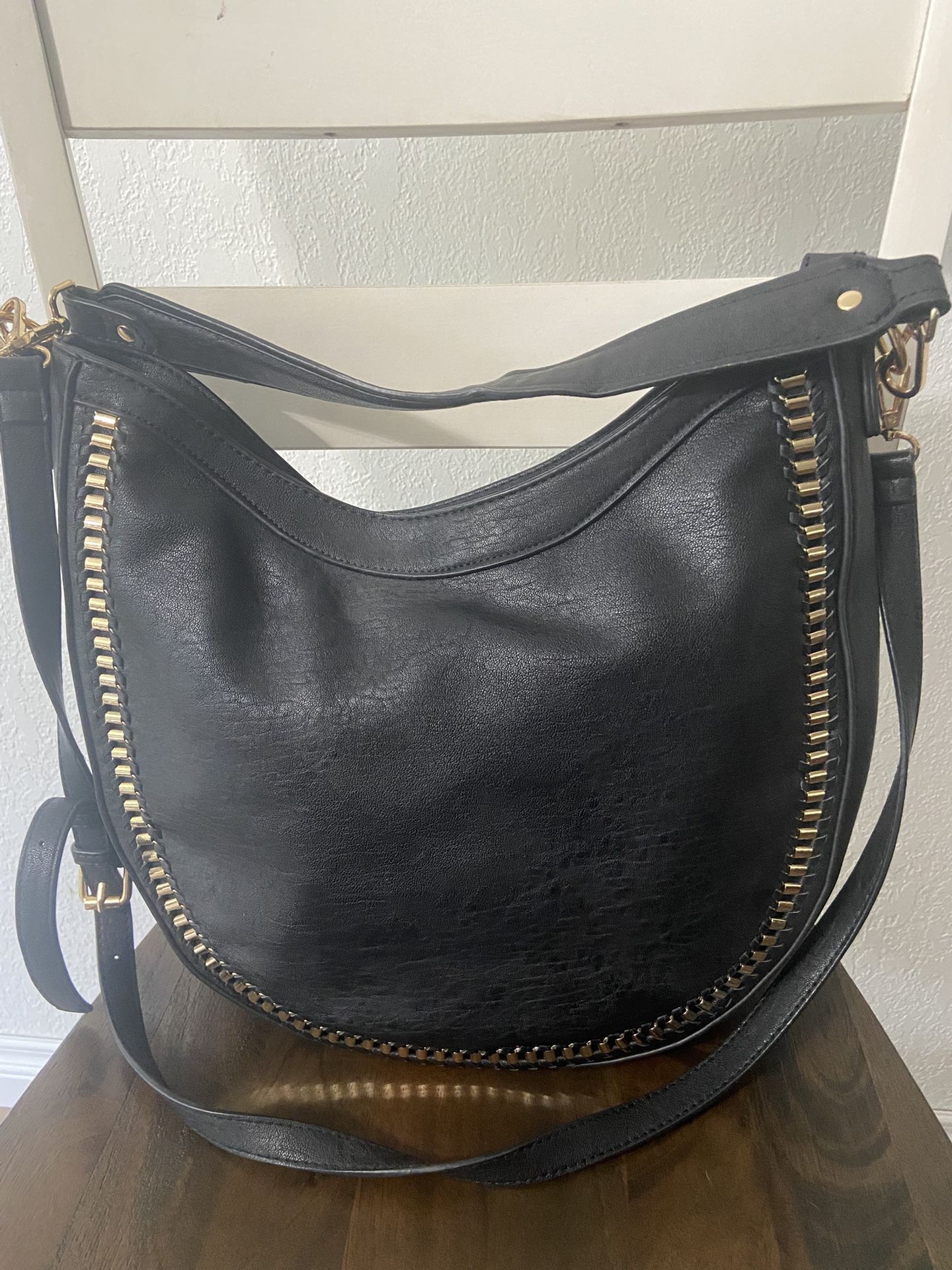 Black Leather Handbag