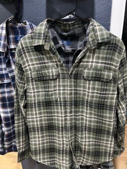 Mens flannels & long sleeve button up