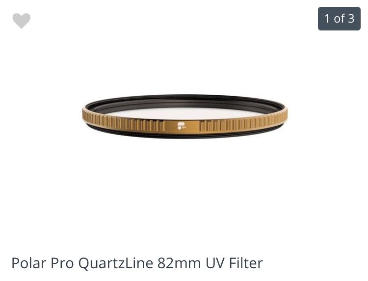 Polar pro QuartzLine 82mm UV Filter