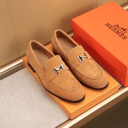 Hermes Men’s Leather Shoes With Box 2025 New 