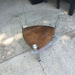 Glass Side Table 