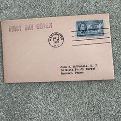 1950 First Aid Cover Featuring Indiana Territory Sesquicentennial #996