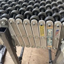 BEST FLEX PORTABLE 24" By 24' EXPANDABLE SKATE WHEEL ROLLER CONVEYOR,