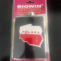 “ POLSKA “ 8oz. Stainless Flask