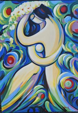 Painting Large Canvas Artwork