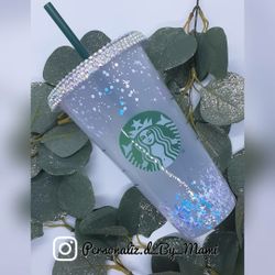 Blingged Out Starbucks Cups
