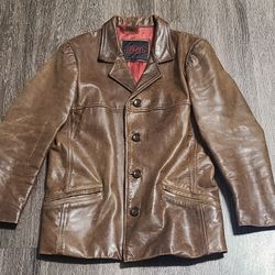 Vintage Men Leather Jacket 