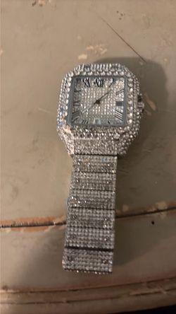 Ice out diamond watch