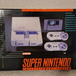 Super Nintendo System-- Minty--CIB!