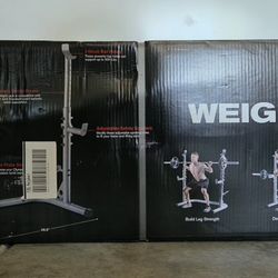 Weider XRS 20 Olympic Squat Rack with 300 Lb. Weight Limit