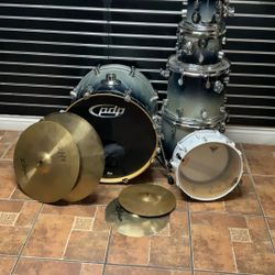 Pdp X7 Drum Set In Good Conditions  6 Pieces Covers Are Included As Is