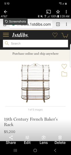 Versace Mansion Estate Piece  French Bakers Rack Paid $5000/ $500 Takes It Aventura Cash Zelle