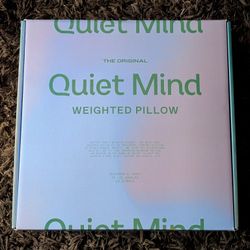 Quiet Mind The Original 12 lb Weighted Pillow | Blueberry Blue Huggable Comfort Aid for Adults